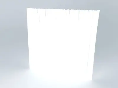 Curtain  draped  Fabric Free 3D model