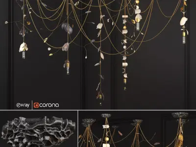 Commision Lamp By Lindsey Adelman 3D model
