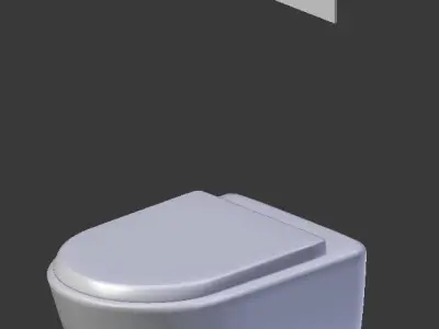 Wall Hung Toilet 3D model