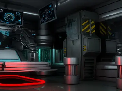 Sci Fi Room 3D model