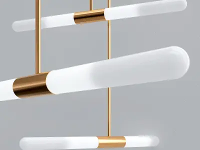 SOLVEIG modern pendant light - gold 3D model