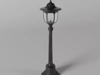 Classic Street Lamp Post Free 3D model