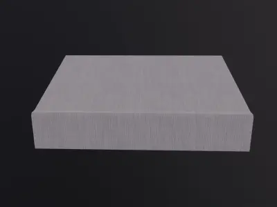 Awning sheet of paper 3D Model Low-poly 3D model