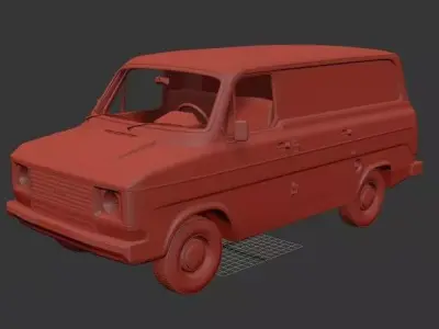 F Transit Mk2 PanelVan 1978 3D print model