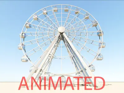 Ferris Wheel realistic 3d model vray 3D model
