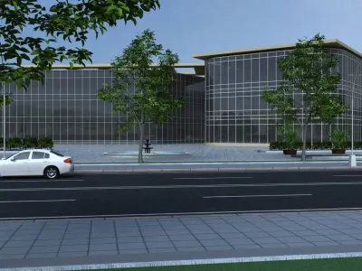 Industrial Park 3D model from CGTrader