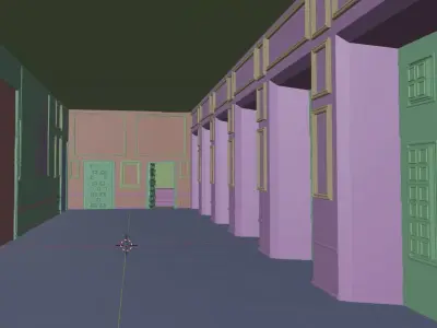 Meninas Room Low-poly 3D model