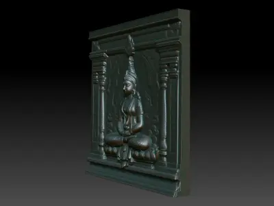 Indian Temple Wall basrelief 27 240619 3D print model