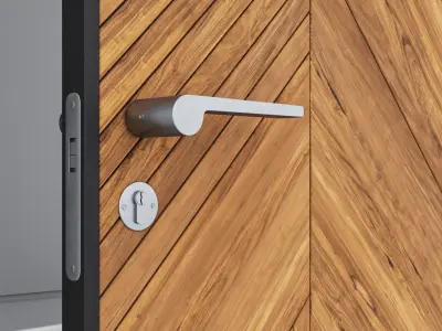 Aluminium door 261 3D model