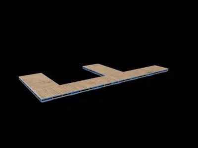 floating docks 3D model