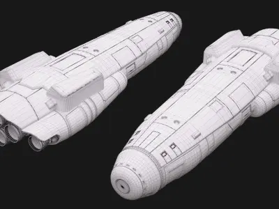  Sci Fi Space Shuttle 