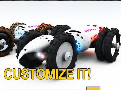 Xyff Sci Fi Truck Terran Eagle X 70 3D model