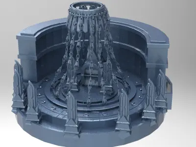 Mount Olympus flouting level 2  Low-poly 3D model