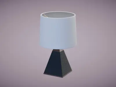 Pyramid Shaped Table Lamp Low-poly 3D model