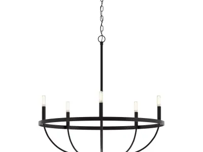 Babson Candle Style Chandelier by SandStable 3D model