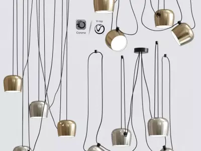 Aim Pointed Lighting Collection 3D model