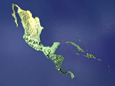 CENTRAL AMERICA 3D model