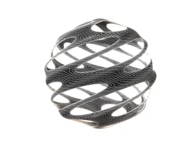 Abstract Sphere Ball v3 004 Low-poly 3D model