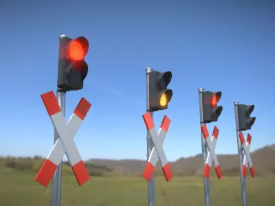 High-Poly Andreaskreuz Version 3  3D model