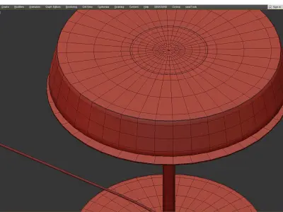 Vanlux Olsen T Black Shiny Low-poly 3D model