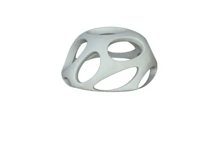SciFi Cube Object No 55118 Low Poly Shape Low-poly 3D model