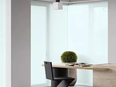 Modern minimalist living room 3D model