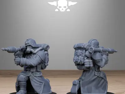 GrimGuard Rocketeers 3D print model