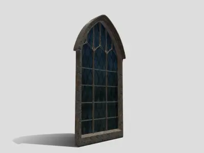 Generic Church Window Low-poly 3D model