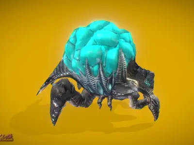 Aliens Explosive Low-poly 3D model