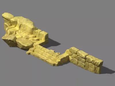 City - Stone Ladder 3D model