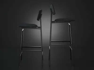 1960 Barchair 3D model