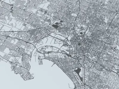 Greater Melbourne Road Network and Streets 3D model