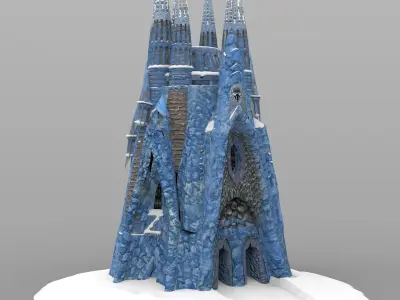 Ice Castle for Unity 3D model