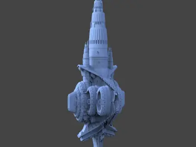 Star Freighter Base Ship design 3  3D model