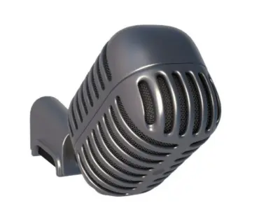 Microphone 3D model