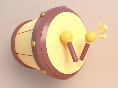 Eid Fitr Asset Illustration 3D model