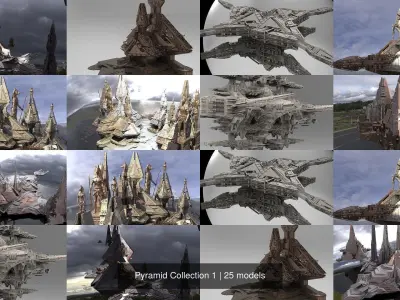 Pyramid Collection 1 3D Model Pack