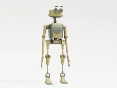 Robot Humanoid-A1 rigged 3D model