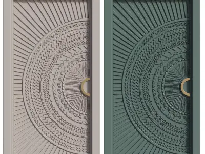 Entrance door set265 3D model