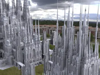 Olympus home of the gods Main city structure 3D model