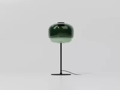 Glass Table Lamp - Dopamine Vibrant Style - 5 Color Variants Low-poly 3D model