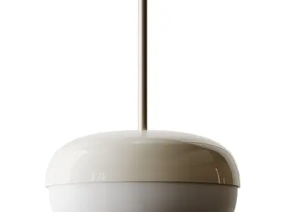 BLASVERK Beige Pendant Lamp 3D model