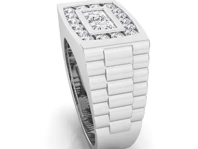 Small fancy mans ring 3D print model