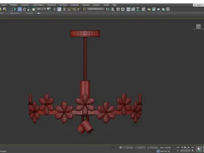 FLORENTINA chandelier  Low-poly 3D model