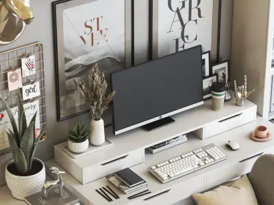 Office workplace 63 3D model
