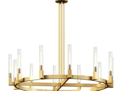 brass crystal chandelier for home lighting RHP23005 3D model