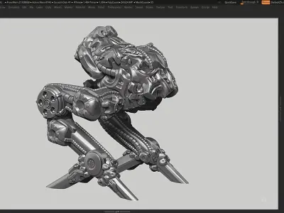 robot skull head a13 3d print model  3D print model