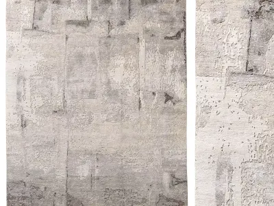 SABIRI HAND-KNOTTED RUG 3D model