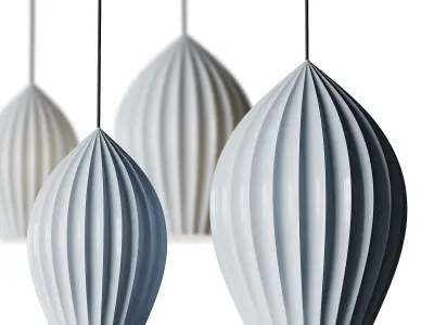Fin Suspension light 3D model