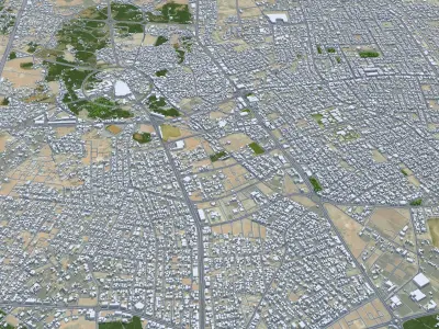 Unayzah Saudi Arabia Low-poly 3D model